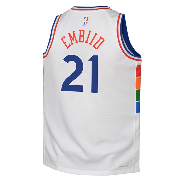 Joel Embiid Philadelphia 76ers Nike Youth 2024/25 Swingman Player Jersey - City Edition - White