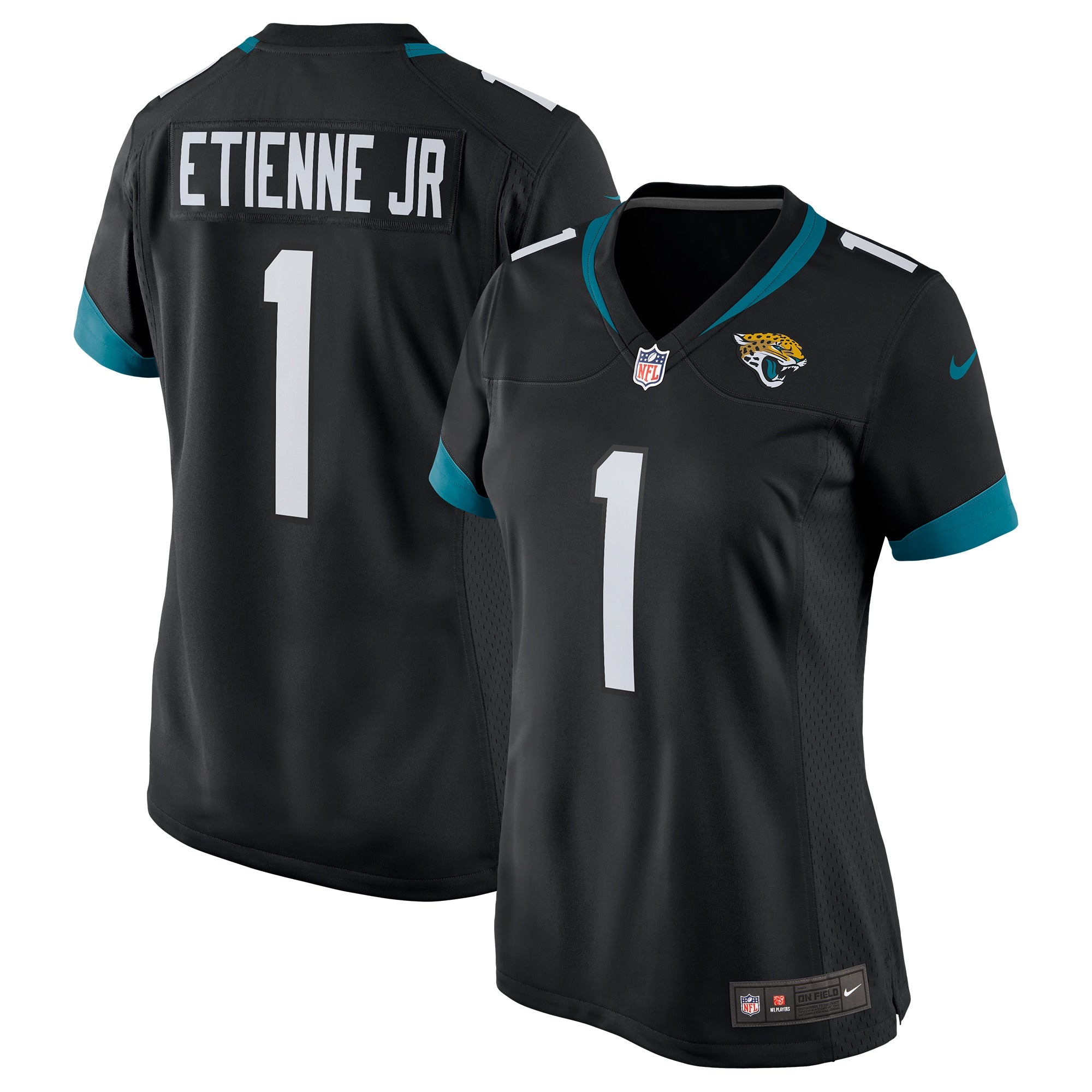 Travis Etienne Jacksonville Jaguars Nike Women's Game Jersey - Teal/Black
