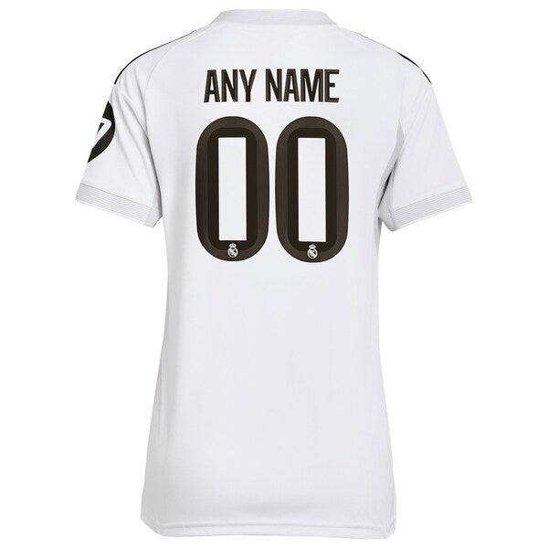 Los Merengues adidas Women's 2025/26 Home Replica Custom Jersey - White/Blue