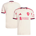 Liverpool adidas 2025/26 Away Replica Jersey - White/Green/Red