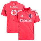 João Klauss St. Louis City SC adidas Youth 2025 Forever CITY Red Replica Player Jersey - Red