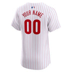 Philadelphia Phillies Nike Home Elite Custom Jersey - White