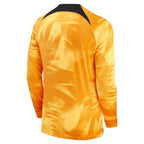 Netherlands National Team Nike 2022/23 Home Breathe Stadium Replica Blank Long Sleeve Jersey - Orange