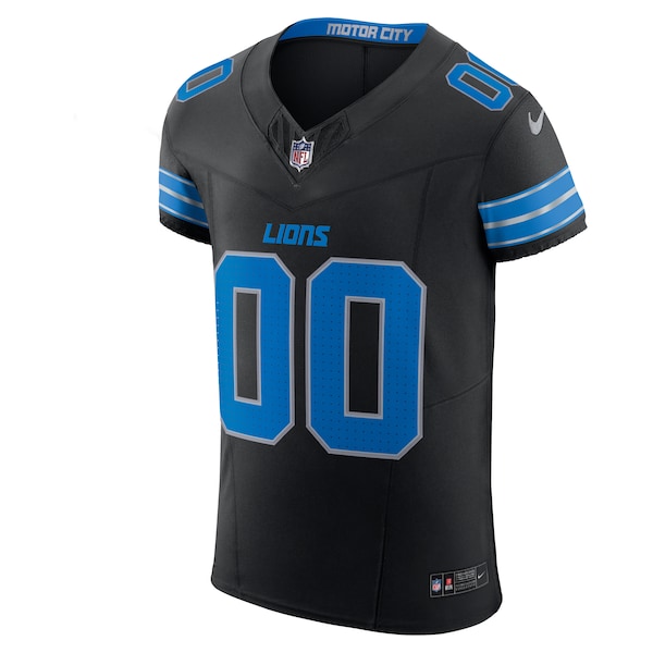 Detroit Lions Nike Alternate Vapor F.U.S.E. Elite Custom Jersey -  Black/Blue