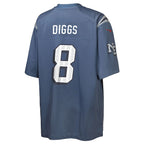 Stefon Diggs New England Patriots Nike Youth 2025 Rivalries Collection Game Jersey - Storm Blue