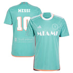 Lionel Messi Inter Miami CF adidas 2024 Archive Replica Player Jersey - Aqua