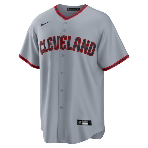 Shane Bieber Cleveland Guardians Nike Road Replica Jersey - Gray/White