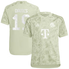 Alphonso Davies Bayern Munich adidas Youth 2023/24 Oktoberfest Replica Player Jersey - Green