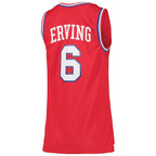 Julius Erving Philadelphia 76ers Women's 1982/83 Hardwood Classics Swingman Jersey - Red