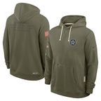 Dallas Cowboys Nike 2025 Salute to Service Sideline Standard Issue Dri-FIT Hoodie - Olive