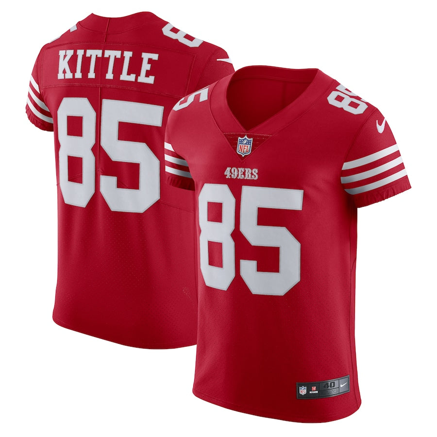 George Kittle San Francisco 49ers Nike Alternate Vapor Elite Jersey - Red/Scarlet/White