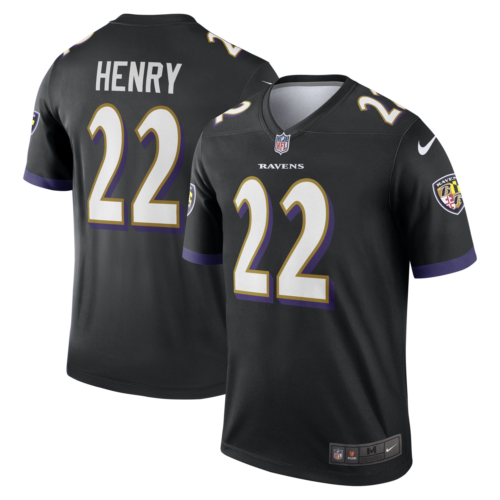 Derrick Henry Baltimore Ravens Nike Alternate Legend Jersey - Purple/Black