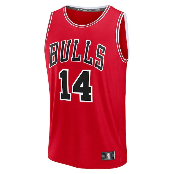 Matas Buzelis Chicago Bulls  Fast Break Replica Player Jersey - Icon Edition - Red
