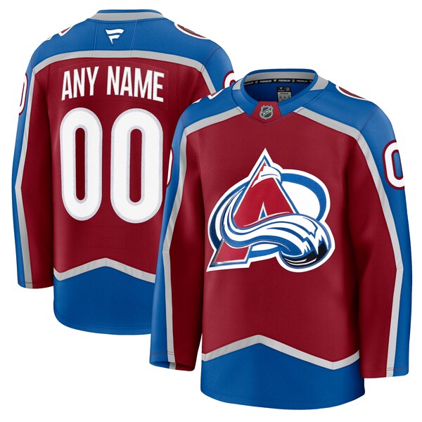 Colorado Avalanche  Home Premium Custom Jersey - Burgundy/Navy/White