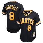 Willie Stargell Pittsburgh Pirates Youth Cooperstown Collection Mesh Batting Practice Jersey - Black