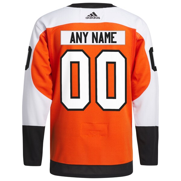 Philadelphia Flyers adidas  Home  Primegreen Authentic Custom Jersey - Burnt Orange