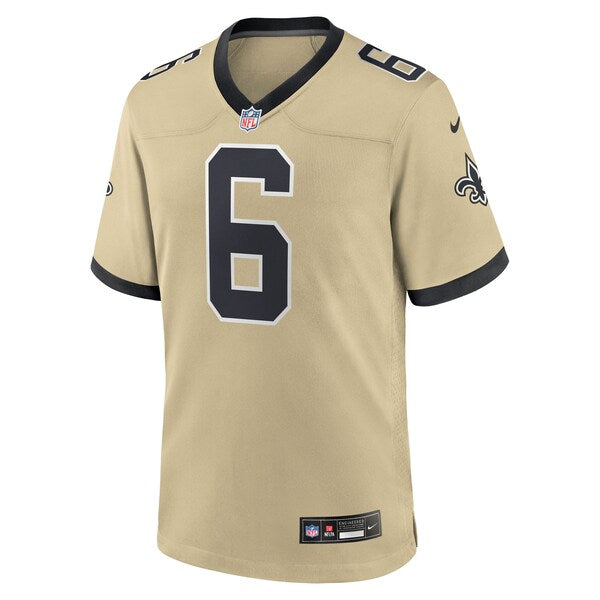 Tyler Shough New Orleans Saints Nike Alternate Game Player Jersey - Gold/Black