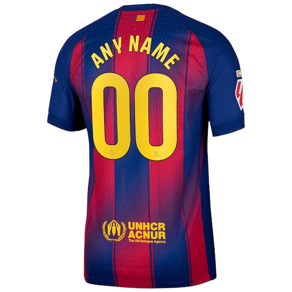Barcelona Nike 2025/26 Home Authentic Custom Jersey - Navy