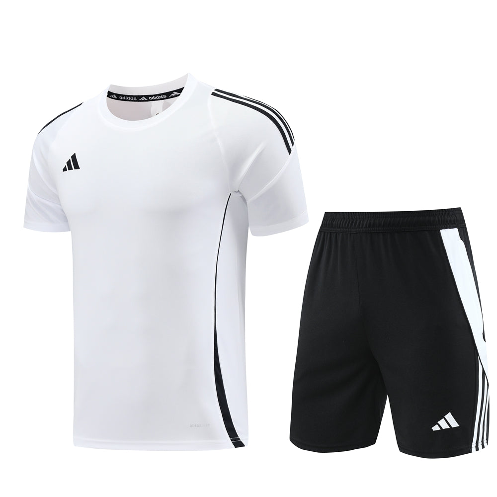 Adidas Short Sleeve Training Jersey Set - AD06- White