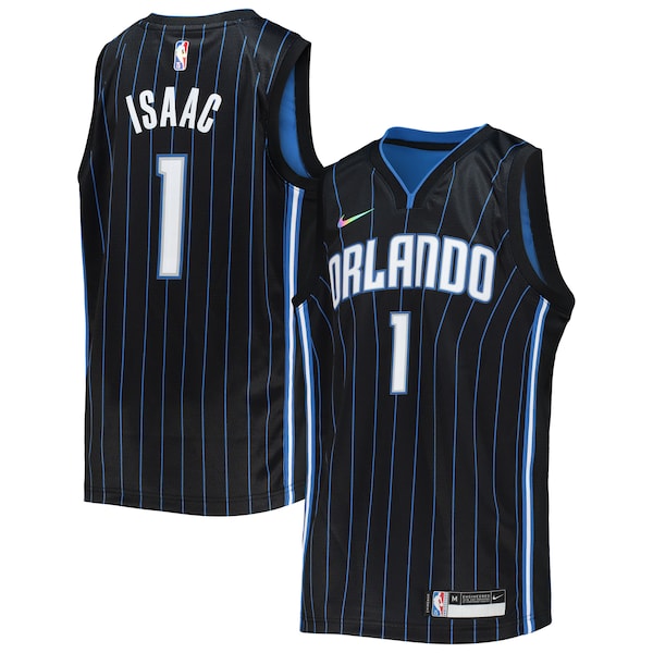 Jonathan Isaac Orlando Magic Nike Youth 2021/22 Diamond Swingman Jersey - Icon Edition - Black