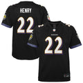 Derrick Henry Baltimore Ravens Nike Youth Team Game Jersey - Black
