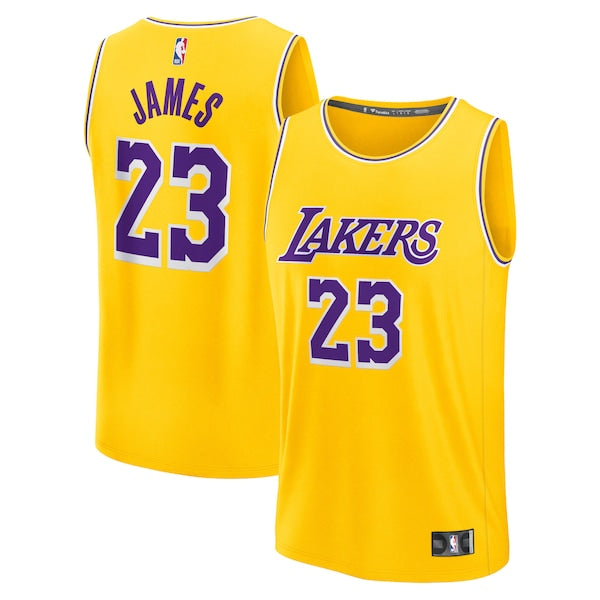 LeBron James Los Angeles Lakers  Youth Fast Break Replica Player Jersey - Icon Edition - Gold