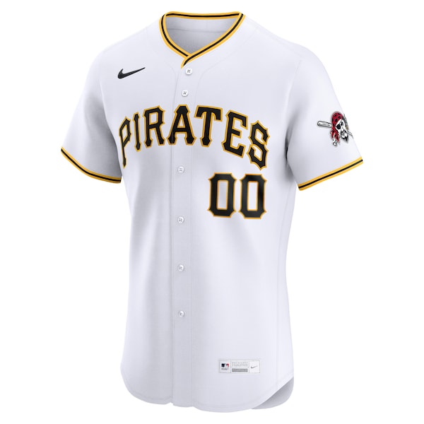 Pittsburgh Pirates Nike Home Elite Custom Jersey - White