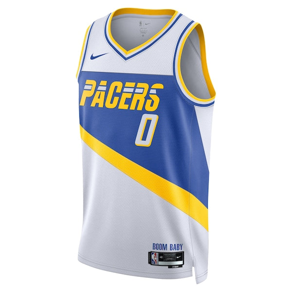 Tyrese Haliburton Indiana Pacers Nike Unisex 2025/26 Swingman Jersey - White - City Edition