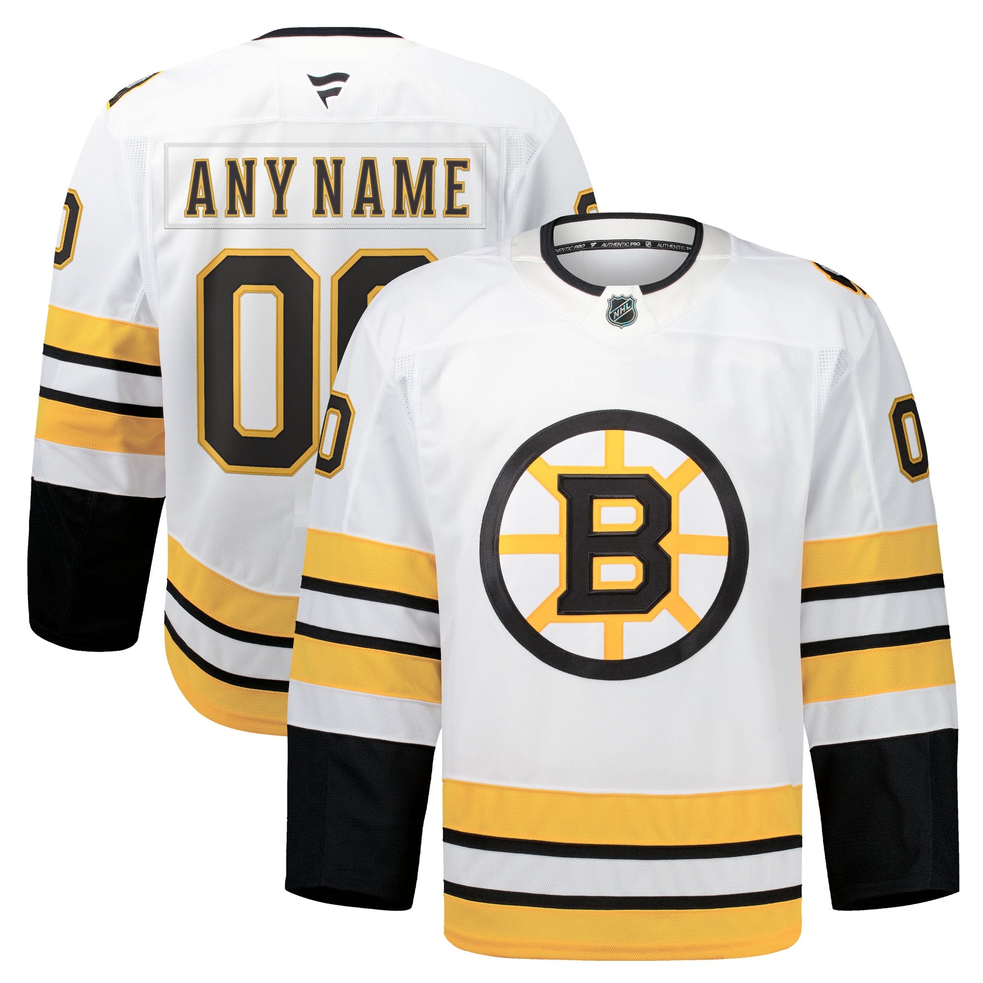 Boston Bruins  Home Authentic Pro Custom Jersey - Black/White