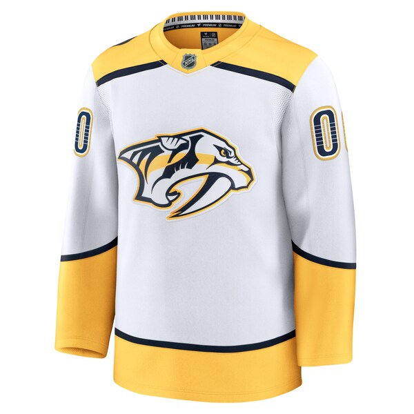Nashville Predators  Away Premium Custom Jersey - White/Gold