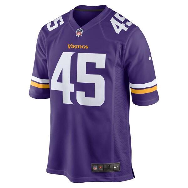 Jordan Kunaszyk Minnesota Vikings Nike  Game Jersey -  Purple