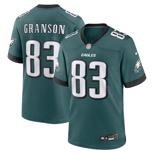 Kylen Granson Philadelphia Eagles Nike Team Game Jersey - Midnight Green
