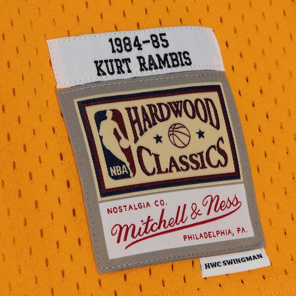 Kurt Rambis Los Angeles Lakers 1984/85 Swingman Jersey - Gold