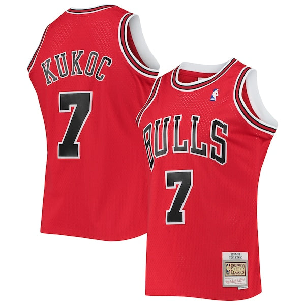 Toni Kukoc Chicago Bulls 1997/98 Hardwood Classics Swingman Jersey - Red