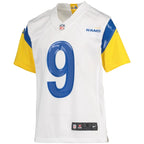 Matthew Stafford Los Angeles Rams Nike Youth Game Jersey - White/Cream/Royal