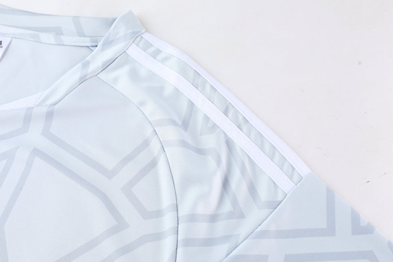 Adidas Short Sleeve Training Jersey Set - AD01- Light Grey