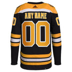 Boston Bruins adidas  Home  Primegreen Authentic Custom Jersey - Black