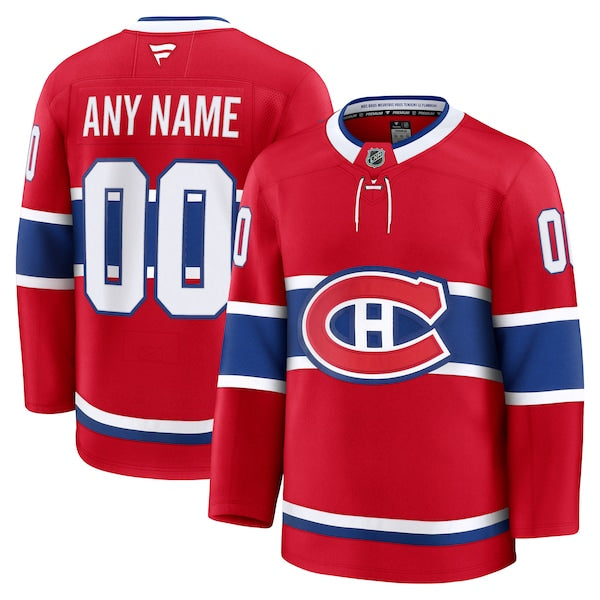 Montreal Canadiens  Home Premium Custom Jersey - Red/White