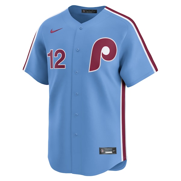 Kyle Schwarber Philadelphia Phillies Nike Alternate Limited Jersey - Light Blue/White