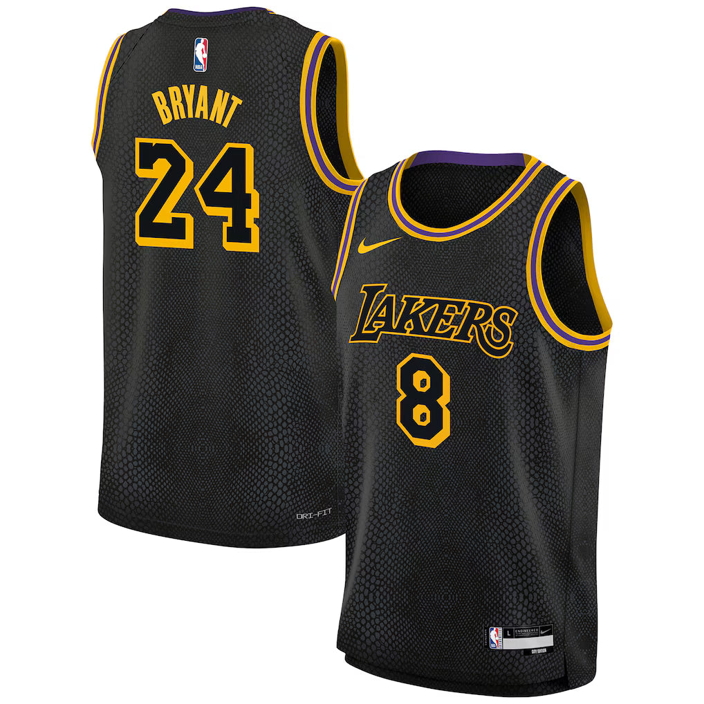 Kobe Bryant Los Angeles Lakers Nike Youth Swingman Jersey - City Edition - Black