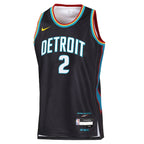 Cade Cunningham Detroit Pistons Nike Youth 2025/26 City Edition Swingman Jersey - Black