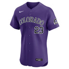 Kris Bryant Colorado Rockies Nike Alternate Elite Player Jersey - Purple/White