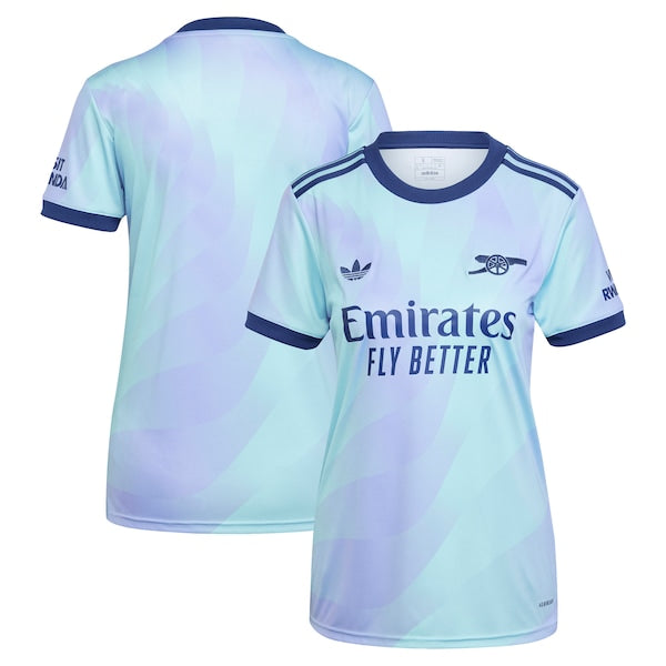 Arsenal adidas Originals Women's 2024/25 Third Replica Jersey - Aqua