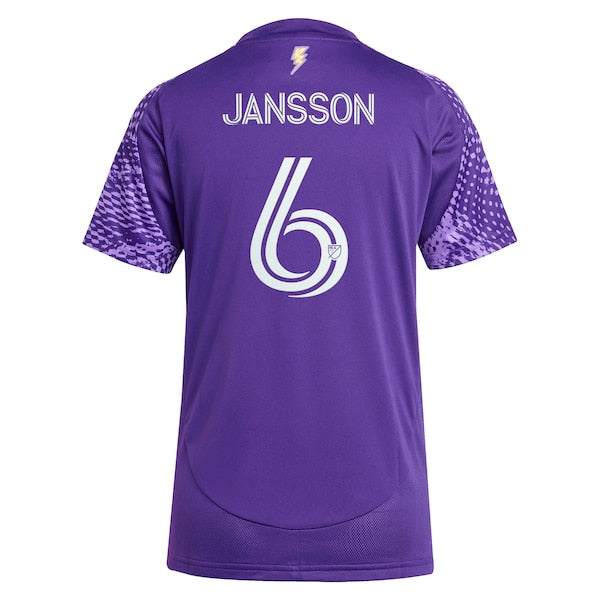 Robin Jansson Orlando City SC adidas Women's 2025 Perfect Storm Replica Player Jersey - Purple