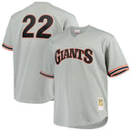 Will Clark San Francisco Giants Big & Tall Cooperstown Collection Mesh Batting Practice Jersey - Gray