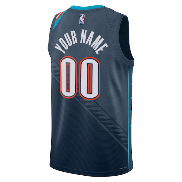 Oklahoma City Thunder Nike Unisex 2025/26 City Edition Swingman Custom Jersey - Blue