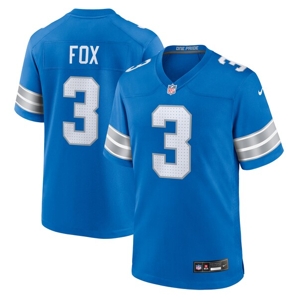 Jack Fox Detroit Lions Nike Team Game Jersey -  Blue