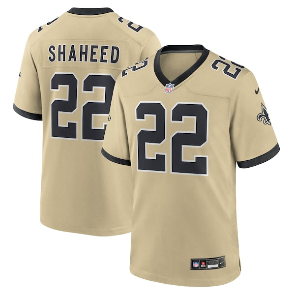 Rashid Shaheed New Orleans Saints Nike Gameday Golds Alternate Game Player Jersey - Gold