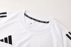 Adidas Short Sleeve Training Jersey Set - AD09- White/Black