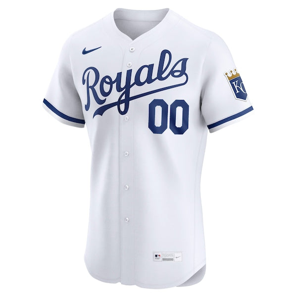 Kansas City Royals Nike Home Elite Custom Jersey - White
